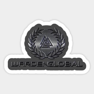 Warden Global Logo Silver Sticker